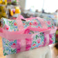 Pink Ruffle Band Floral Adult Women Duffle Bag
