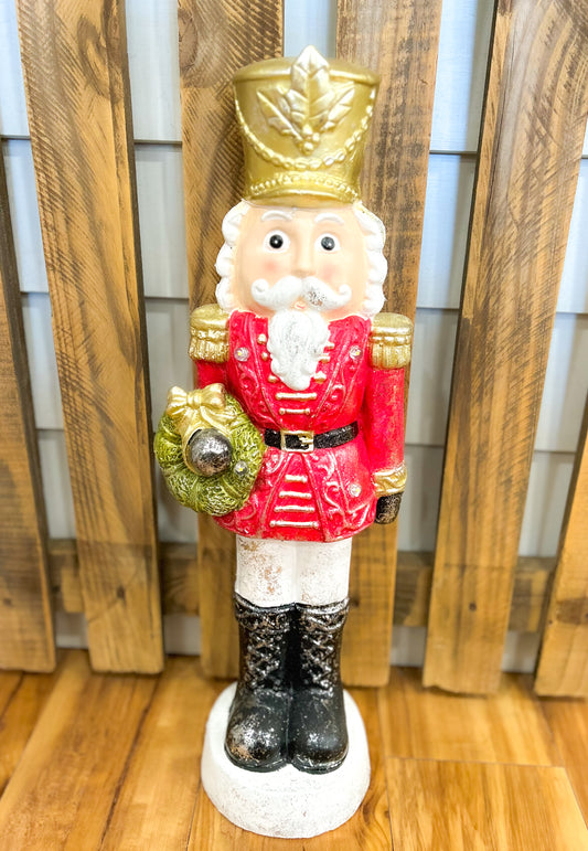 Large Red and Gold Nutcracker with Black Boots