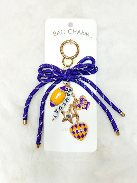 LSU Tiger Spirit Bag Charm