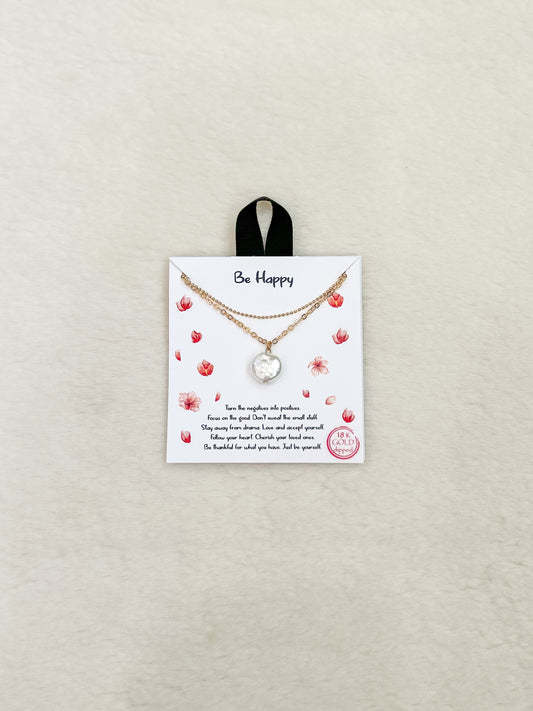 Be Happy Pearl Necklace