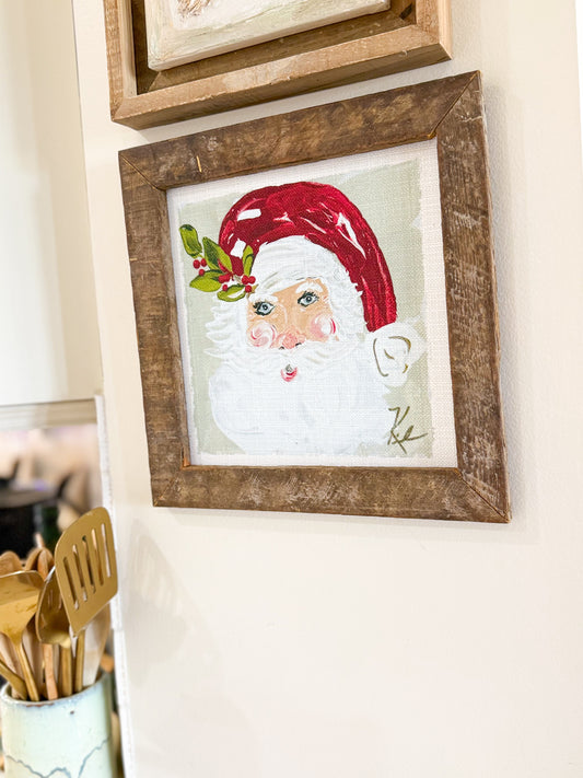 Saint Nick Santa 2026 Framed Art 12x12