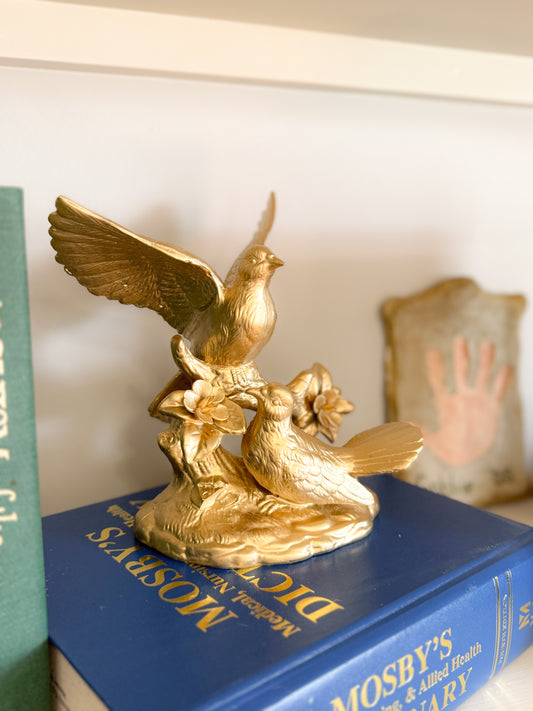 The Last Embrace Humming Bird Ceramic Statue