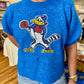 Blue Puff Sleeve Blue Jay Sweater