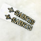 Saints Glitter Dangle Earrings