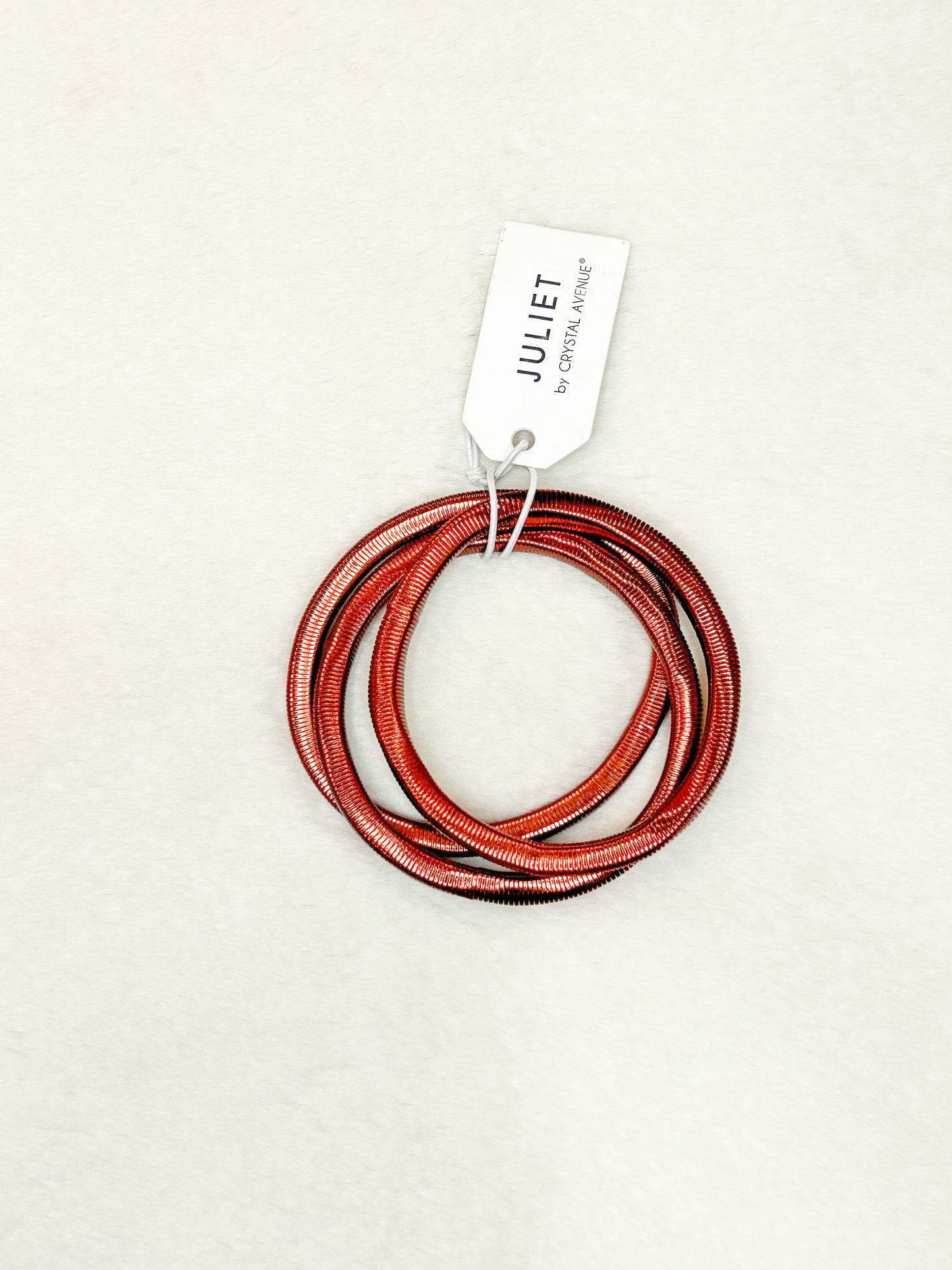 Metallic Copper Gold Stretch Bangles