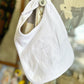 White Baptism Cross Bib