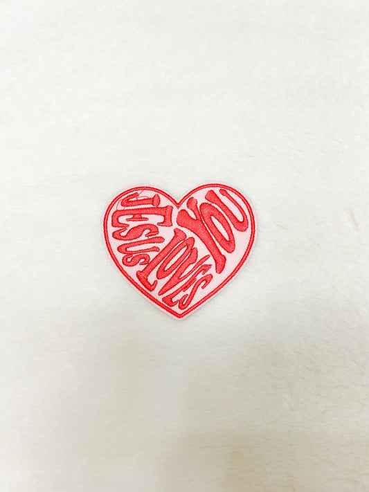 Patch-Heart Jesus Loves You