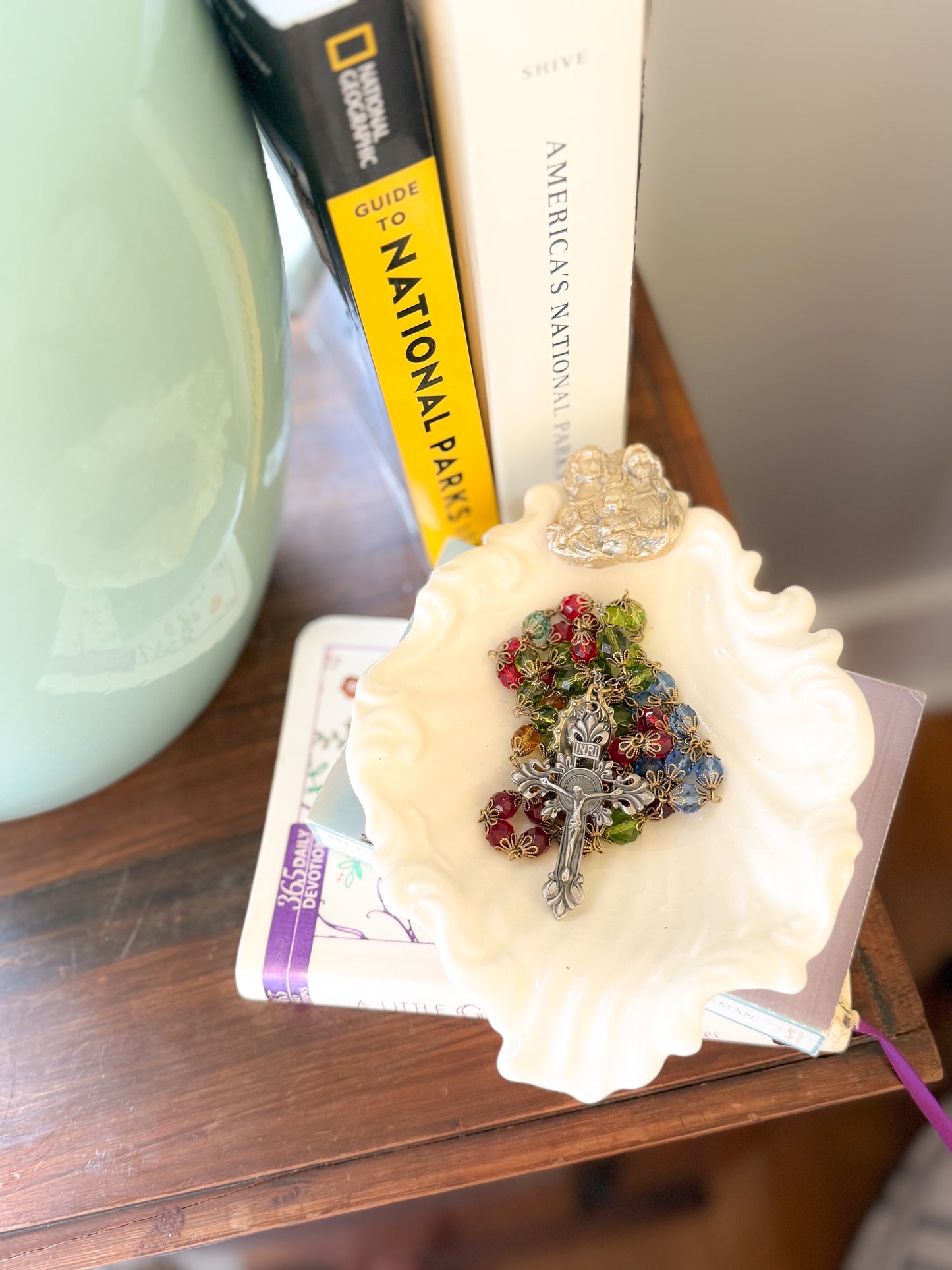 Holy Family Clay Art Trinket Holder Dish