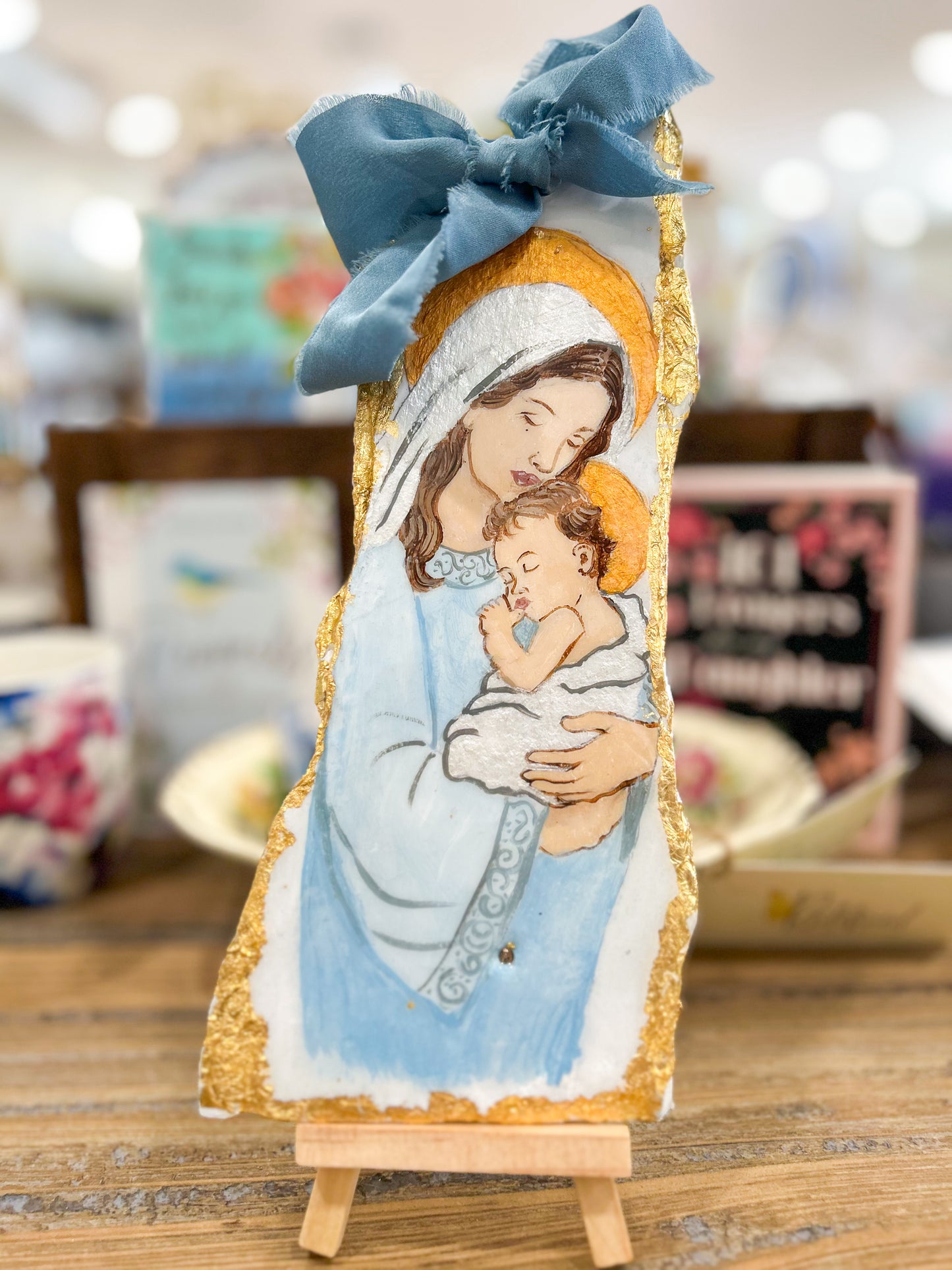 Blessed Mother and Baby Jesus- Kathryn Lanclos Art