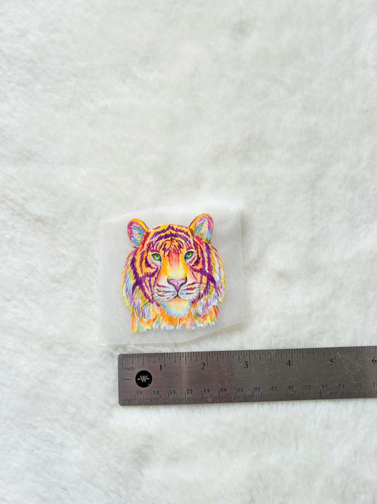 Transfer- Small Colorful Tiger Head
