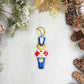 Blue Drummer Nutcracker Clay Ornament