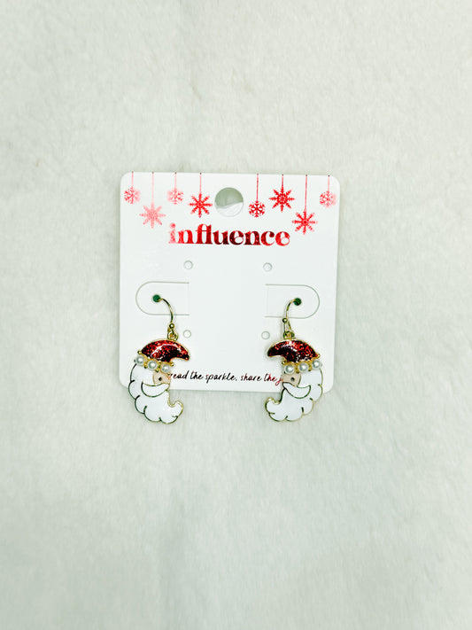 Santa's Midnight Madness Christmas Earrings