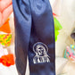 Savannah Navy with White Stitch Mother Mary Hairbow