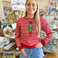 Button Detail Nutcracker Sweater- Red