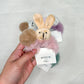 Fuzzy Friends Hair Scrunchy- Pink Bunny