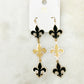 Geaux Saints Dangle Earrings