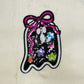 Patch- Black Sequin Ghost with Bow