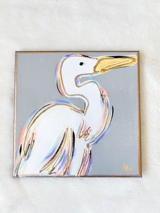 8x8 Heron Canvas