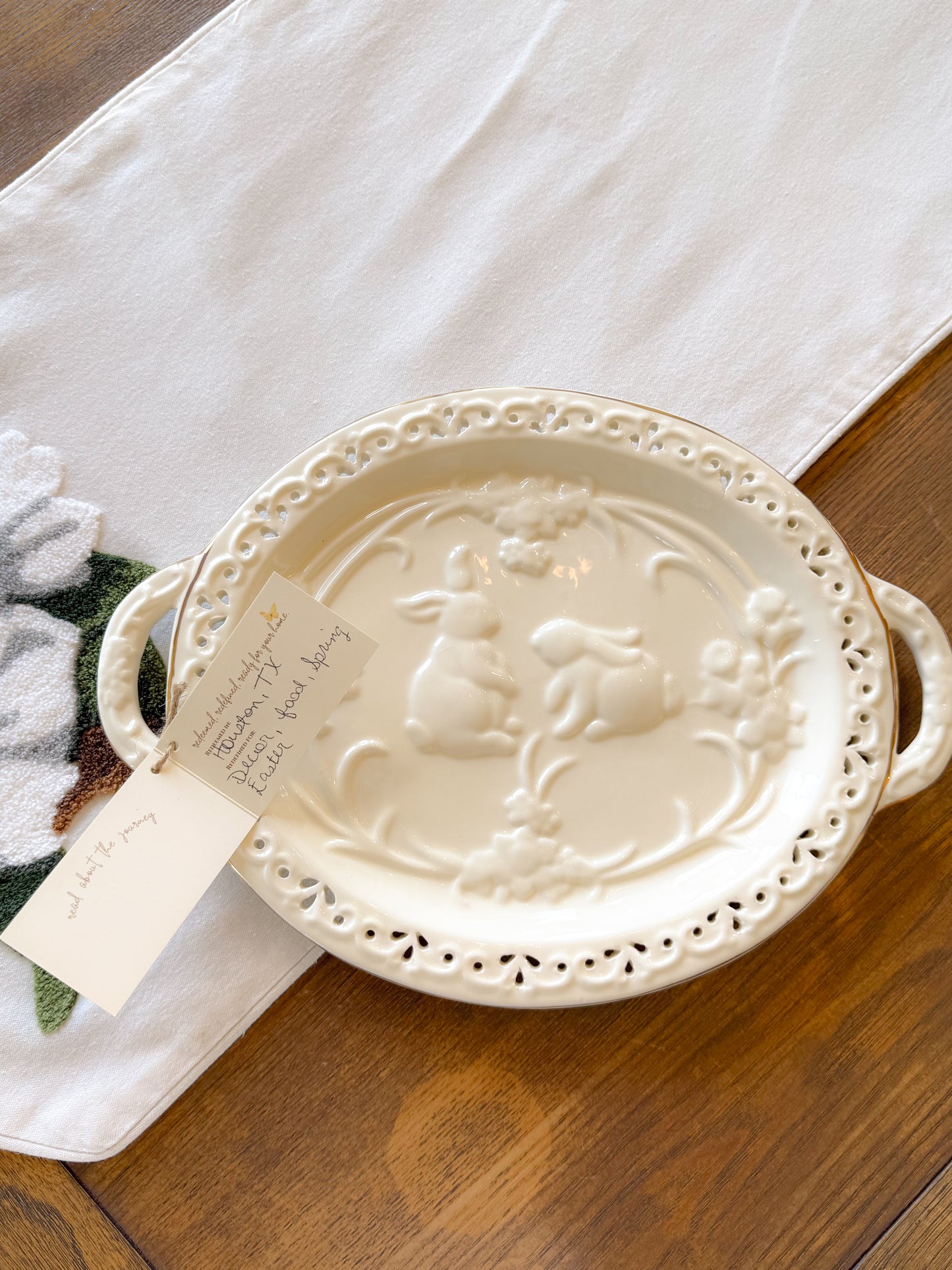 The Willow & Wren Bunny Platter Dish