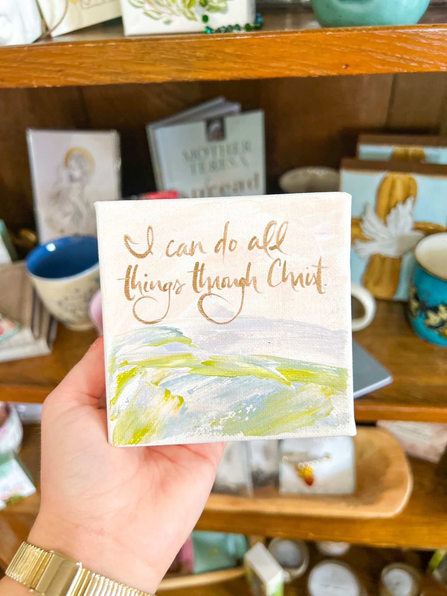4x4 I Can Do All Things Through Christ Landscape