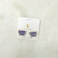 Navy Game Day Stud Earrings