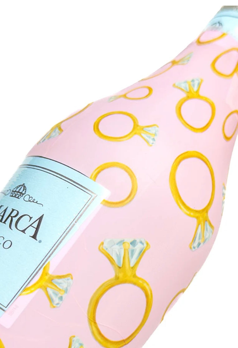 Beau Bottles Pink Engagement Ring- MINI La Marca Edition Champagne Bottle Wrap