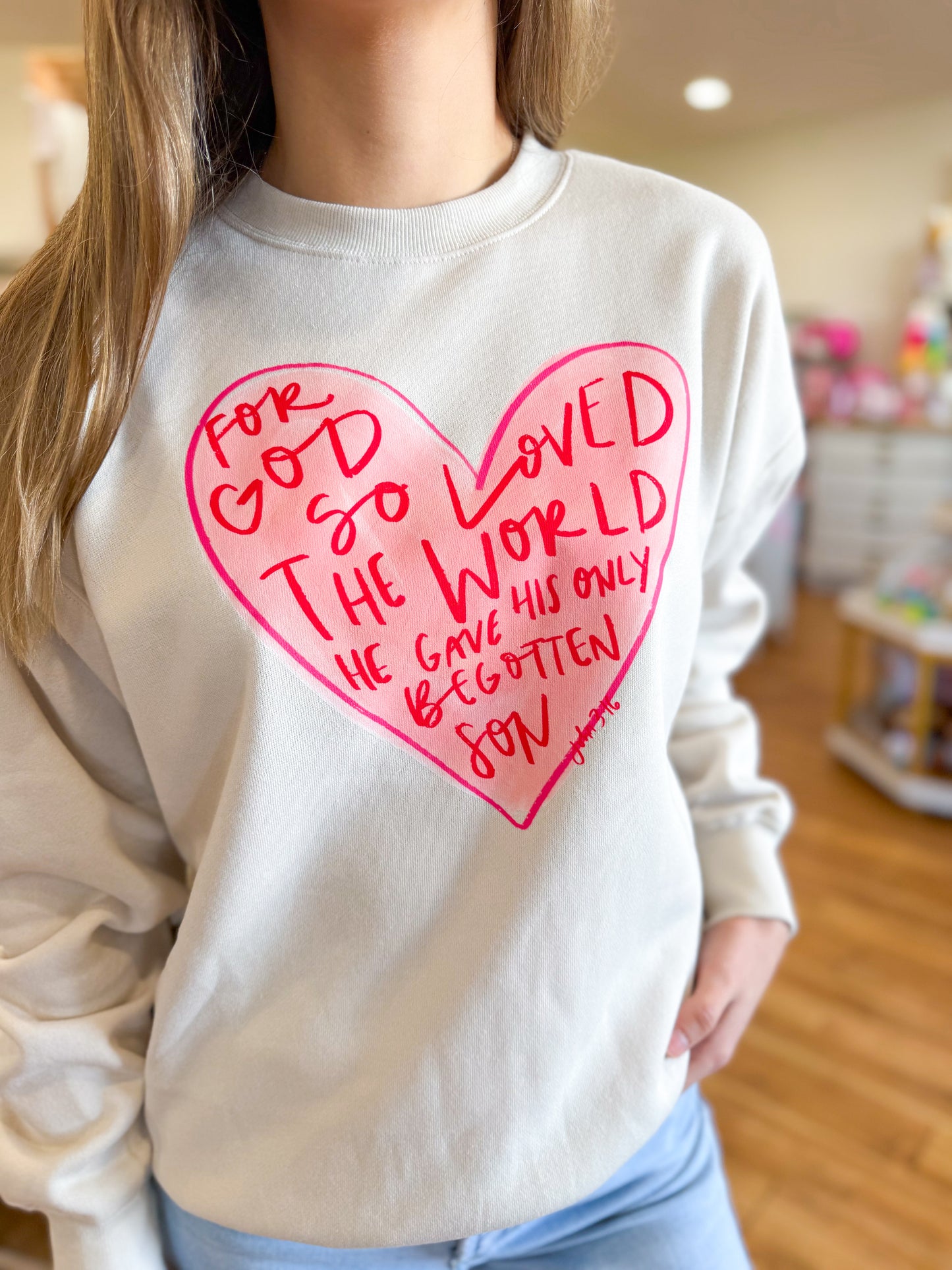 Sample- For God So Loved Sweatshirt