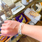 White Beaded Bracelet