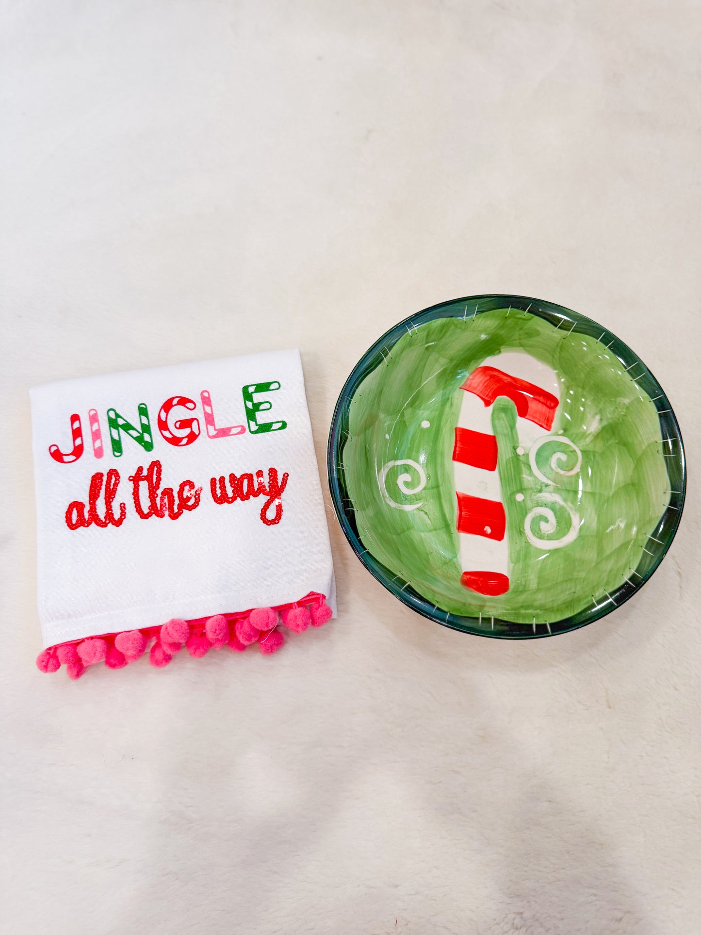 Jingle All The Way Towel and Plate Set