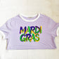 Sample- Finger Paint Mardi Gras Striped Tee