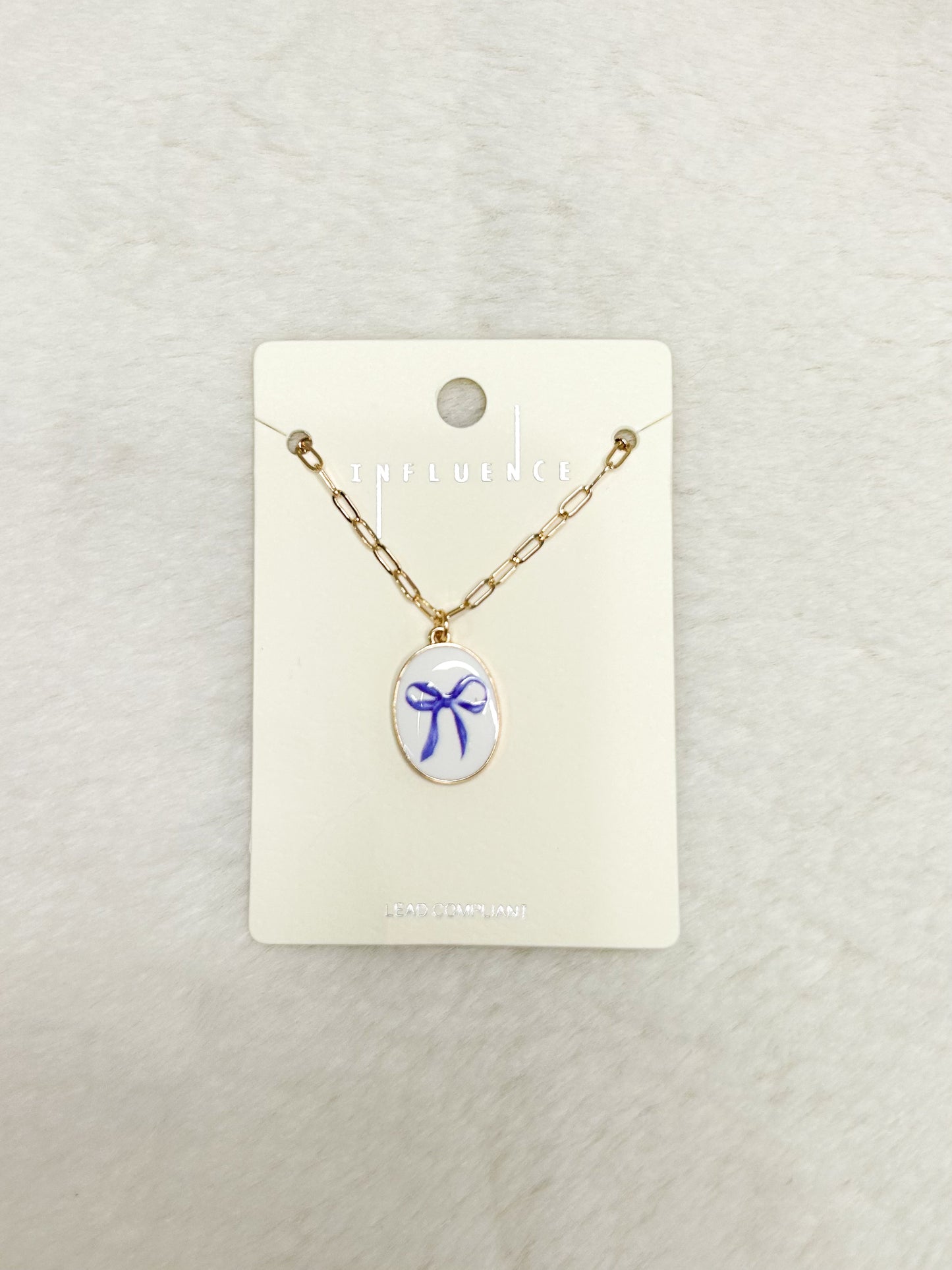 Bluebell Bow Necklace