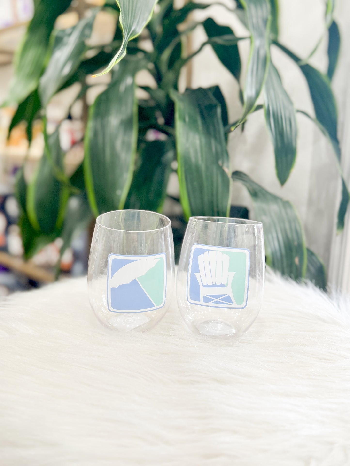 Beach Wine Glass