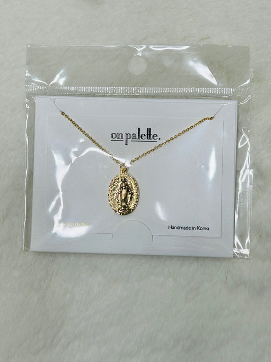 Miraculous Medal Everyday Necklace Gold Necklace