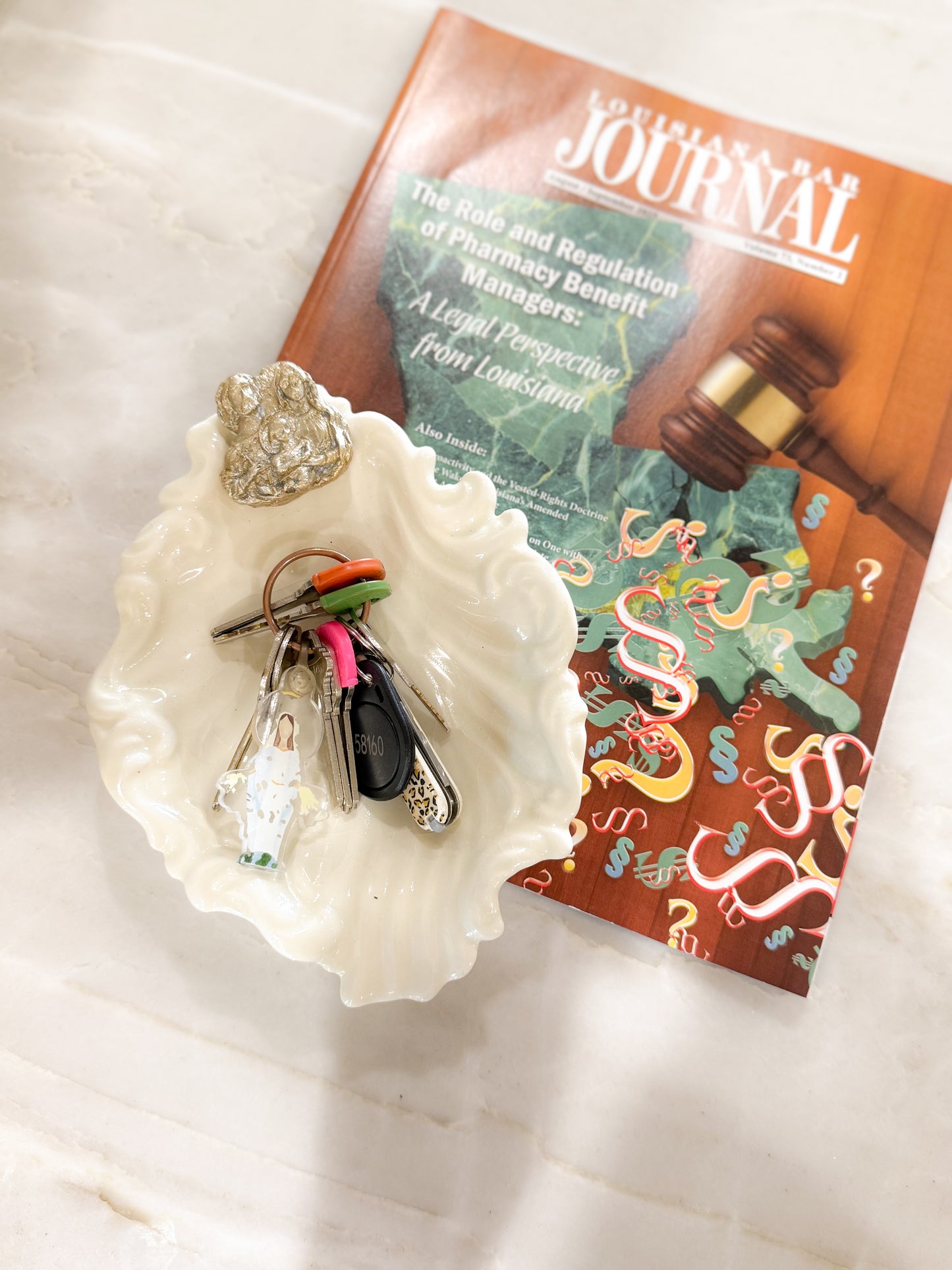 Holy Family Clay Art Trinket Holder Dish