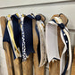 Navy, White, and Gold Streamer