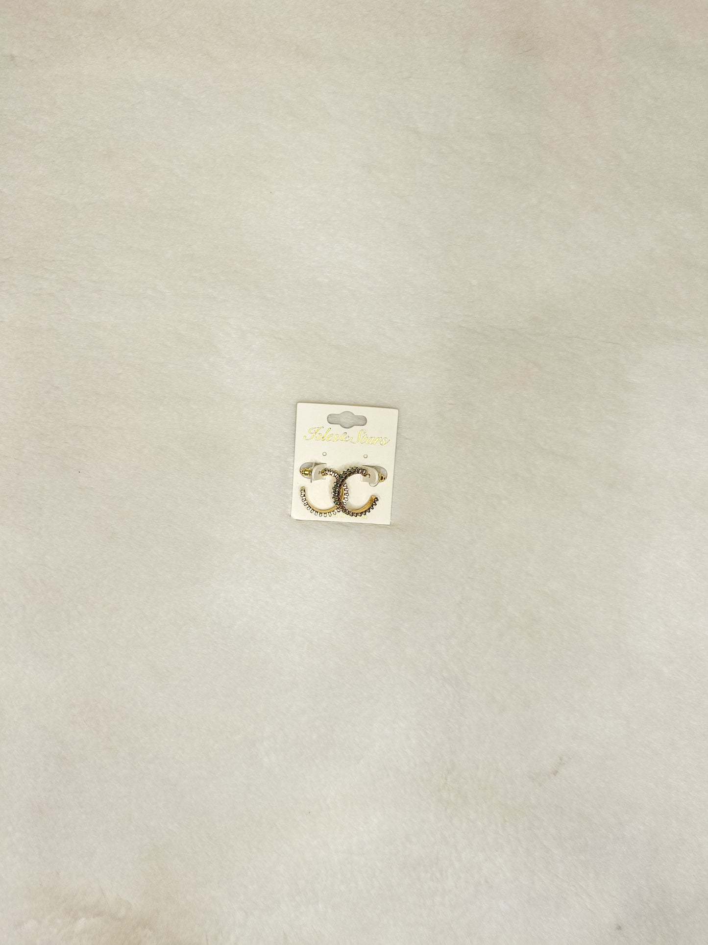 Rhinestone Multi Color Hoops