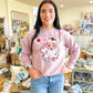 Vintage Santa Pink Sweatshirt