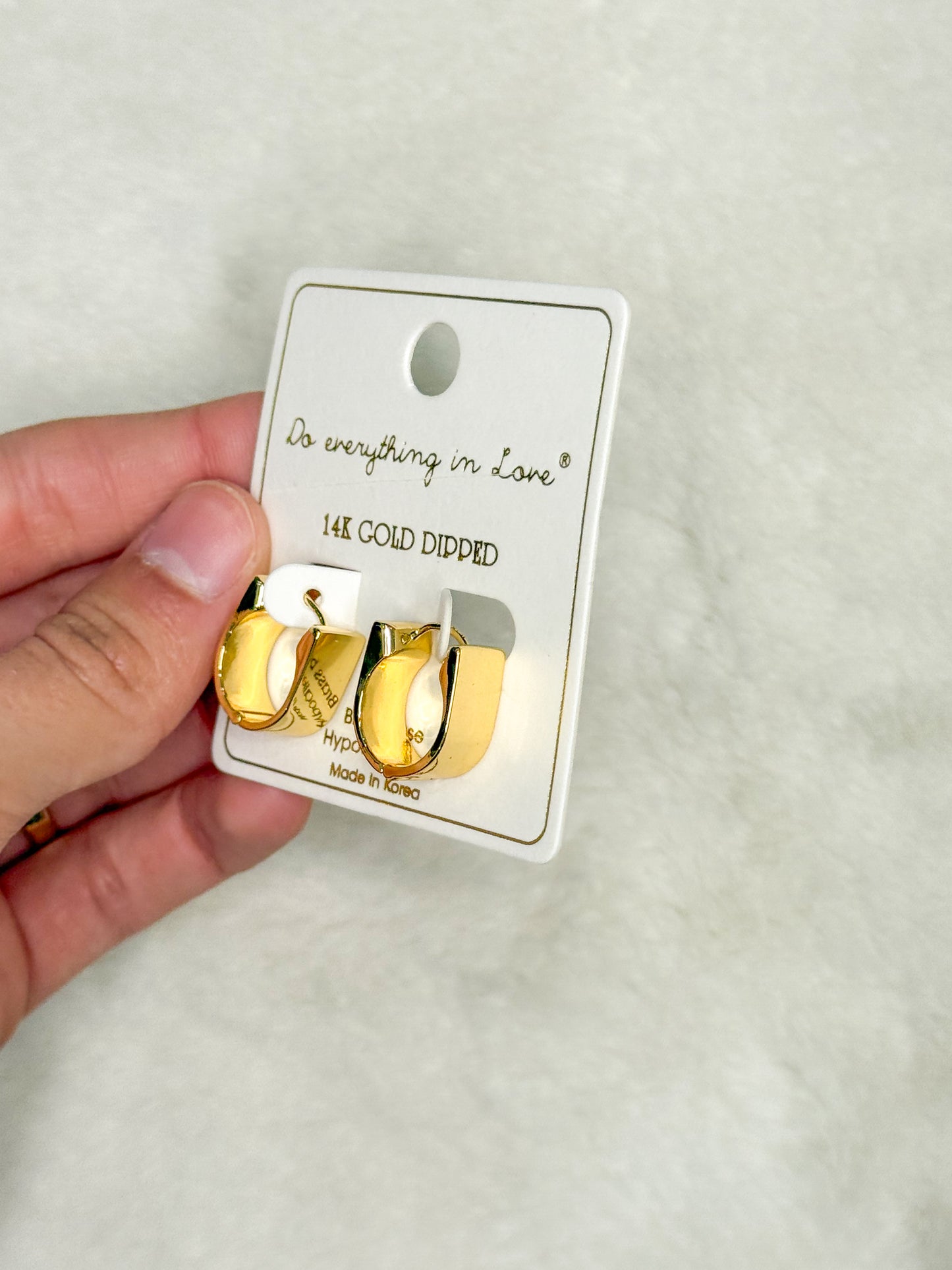Sleek Gold Huggie Hoops
