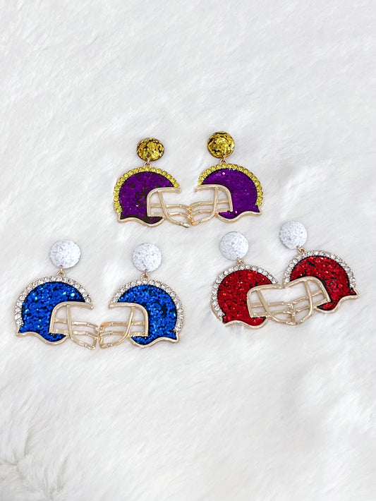 Glitz Helmet Earrings