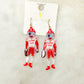 Gameday Football Players Dangle Earrings