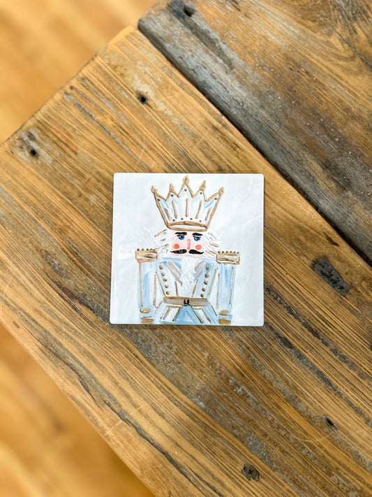 4x4 Charlie Tall Blue Nutcracker Coaster