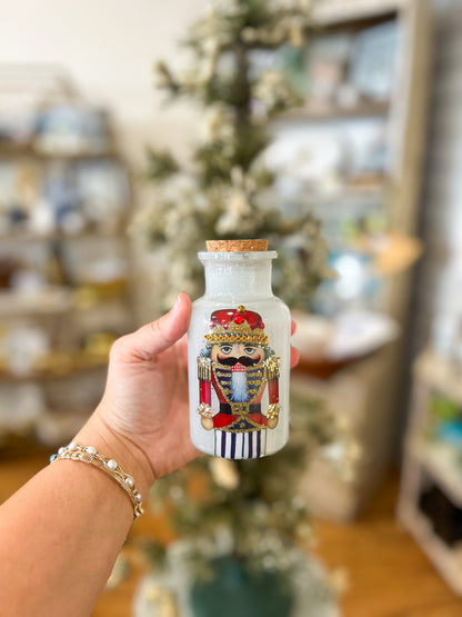 Light Up Twinkle Light Nutcracker Jar