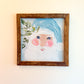 Mr Claus Rosey Cheeks Santa Framed Art 18x18