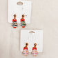 Candy Land Mini Christmas Tree Dangle Earrings