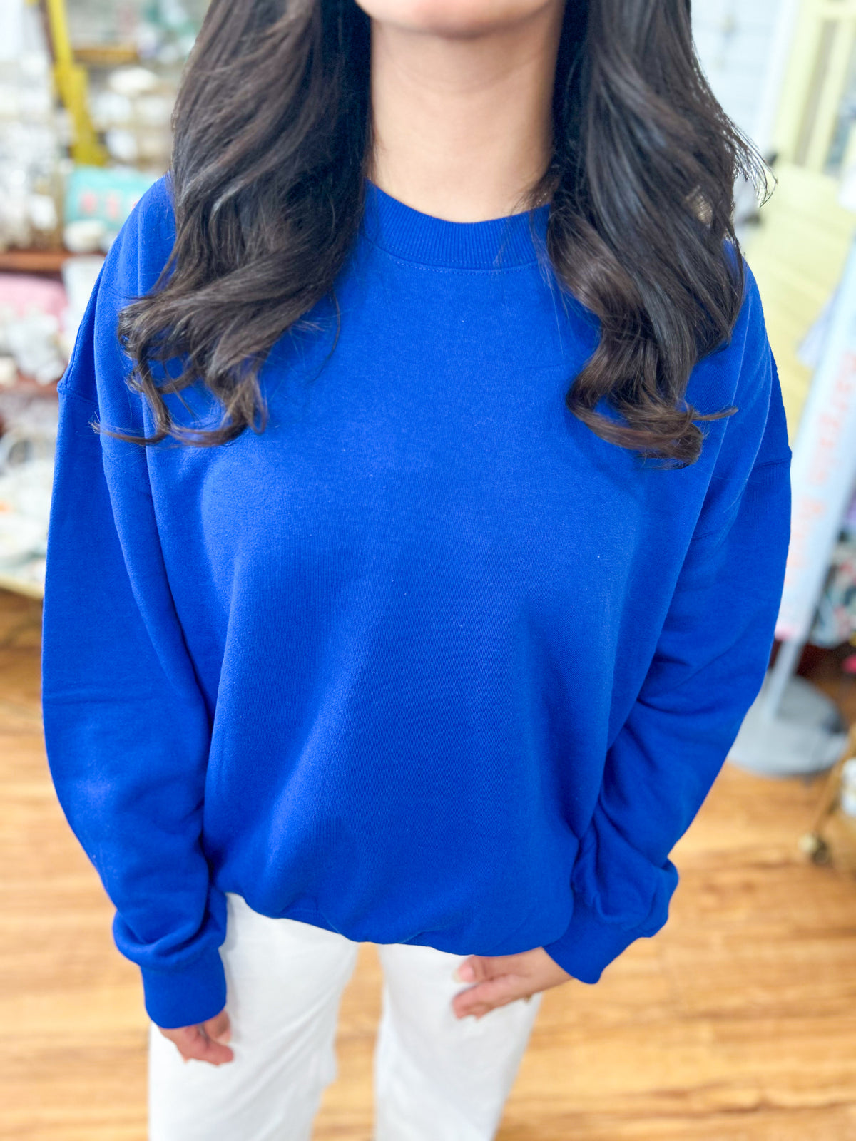 Relaxed Fit Crewneck Sweatshirt- T050