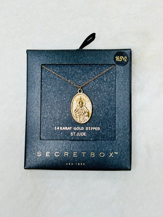 St. Jude Gold Necklace Secret Box Brand