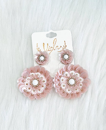 Layered Flower Earrings