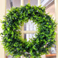 24" Collapsible Faux Greenery Wreath
