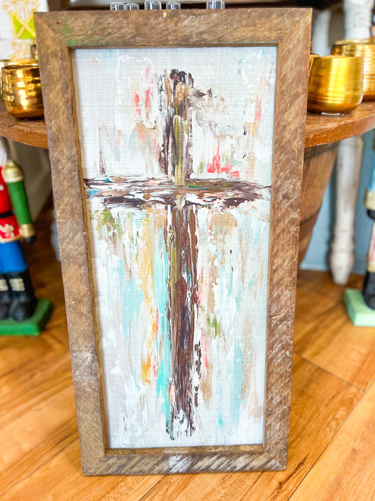 GA Cross 101 Framed Art 12x24