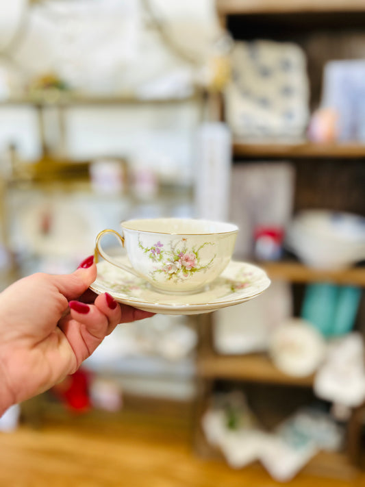 Rosalinda Garden Tea Cup with Dish